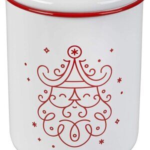 New LE CREUSET CHRISTMAS SANTA CLAUS NOEL COOKIE JAR 4.25 QT